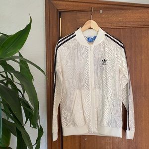 Snakeskin Adidas track jacket